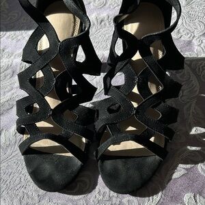 Elegant Black Strappy Women's Sandals